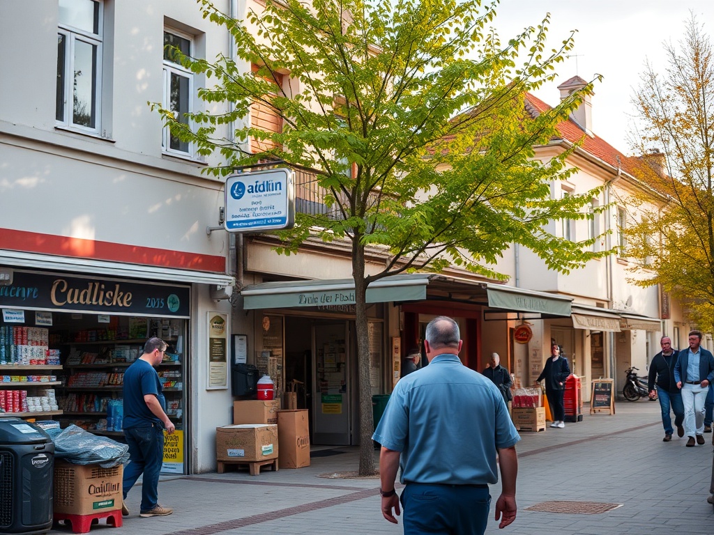 Logo miasta Radlin na tle wykresu dochodów i wydatków budżetu 2025