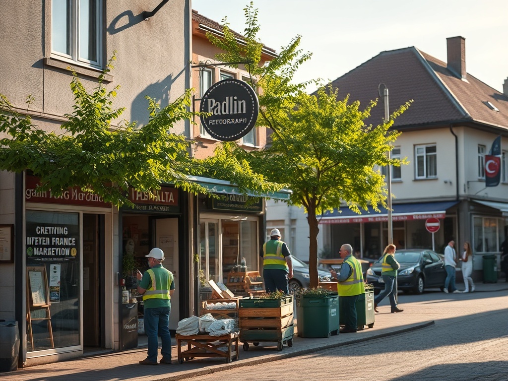 Grafika przedstawiająca dom z panelami fotowoltaicznymi i magazynem energii, symbolizująca dofinansowanie przydomowe magazyny energii w Radlinie.